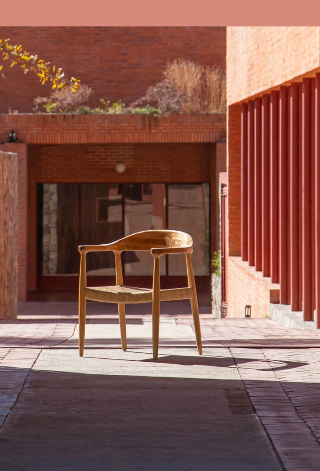 Silla Villa con asiento tejido