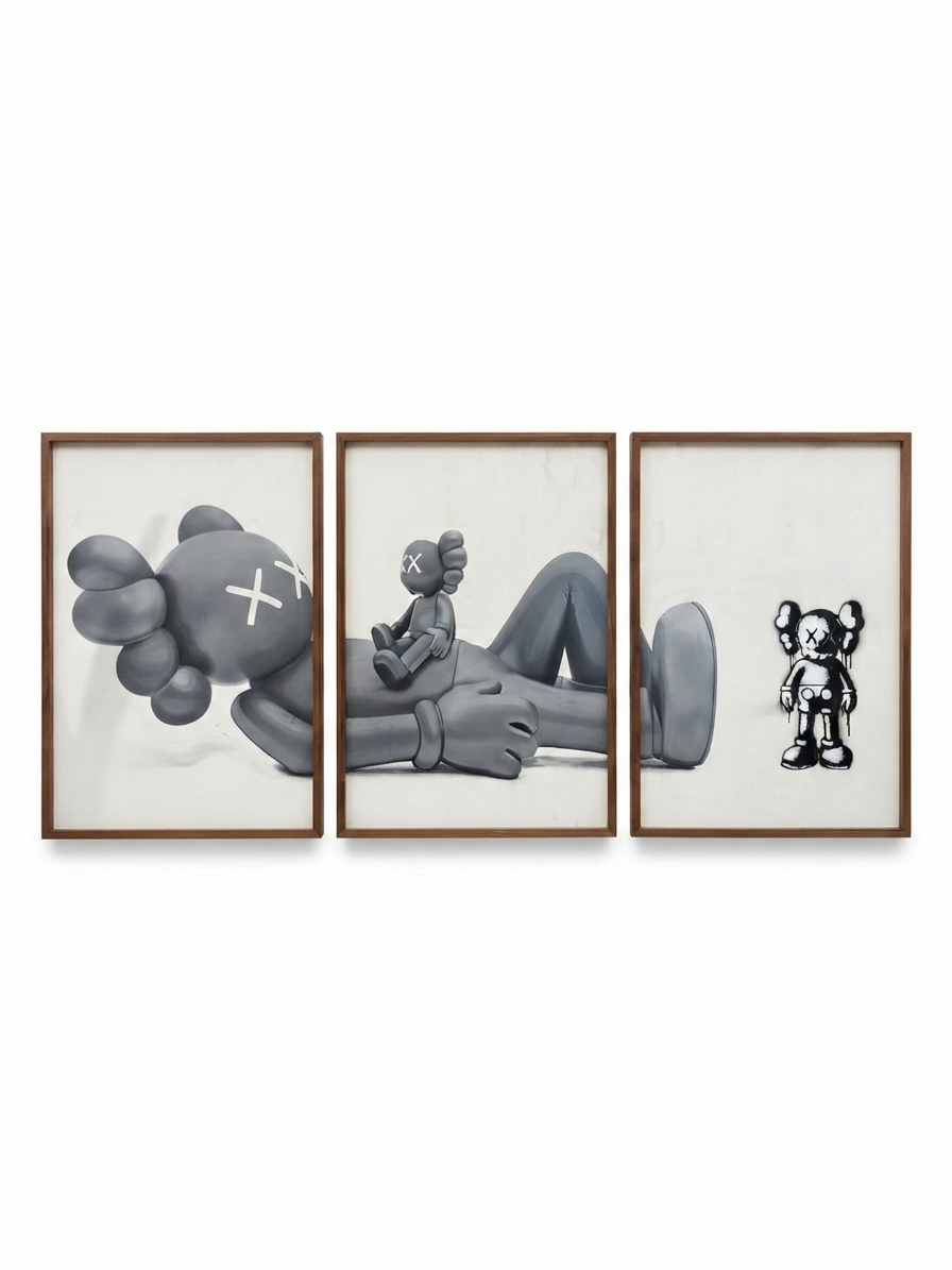 Obra Tríptico Kaws' Legacy